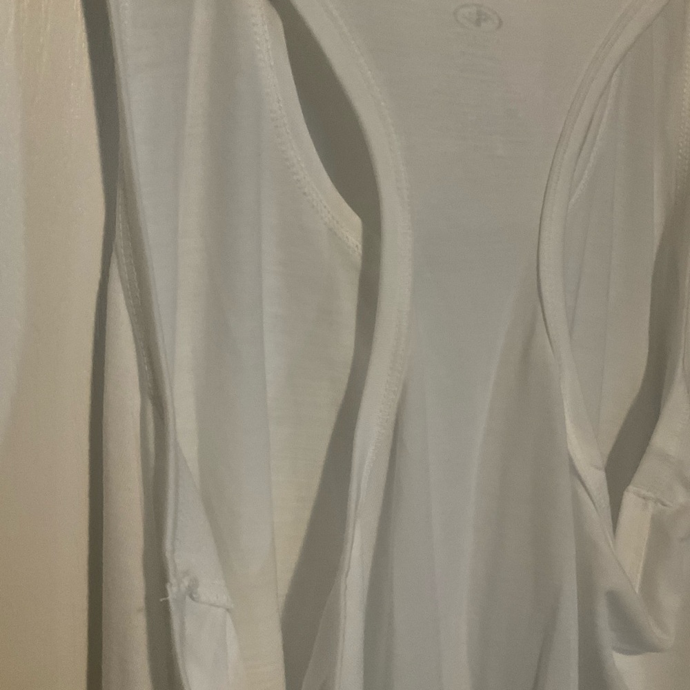 Athletic Works White Racerback Tank - Picture 6 of 8